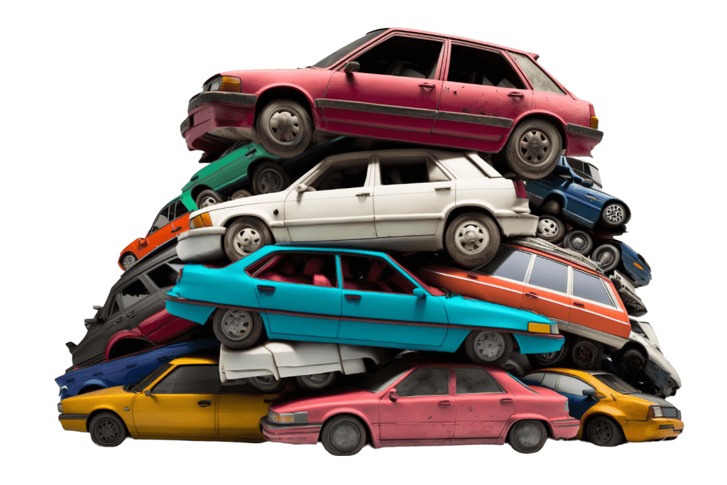 Montagne auto scrap